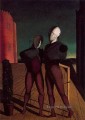 the duo the models of the red tower 1915 Giorgio de Chirico Metaphysical surrealism